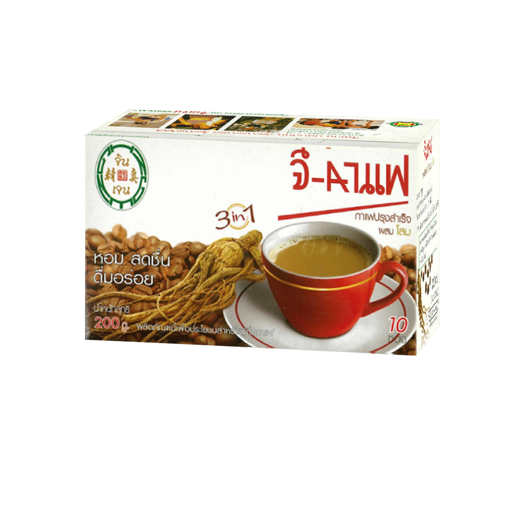 G 咖啡速溶人参咖啡三合一咖啡0克 10袋x克 Gingen จ นเจน